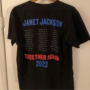 Black Janet Jackson Tour T-Shirt